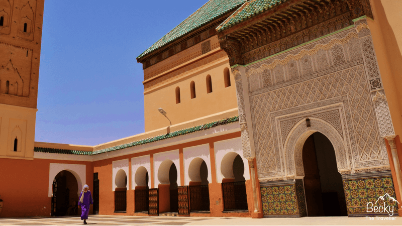 Mosque in Marrakech Morocco - Marrakesh guide - tips for solo female travellers