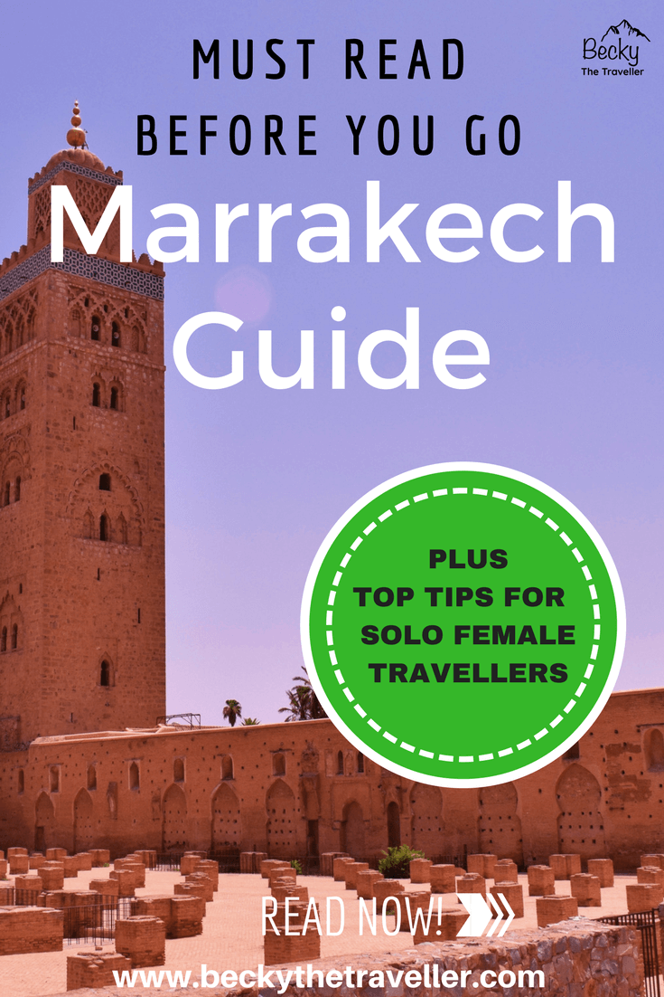 Marrakech Guide - know before you go - Tips for solo female travellers