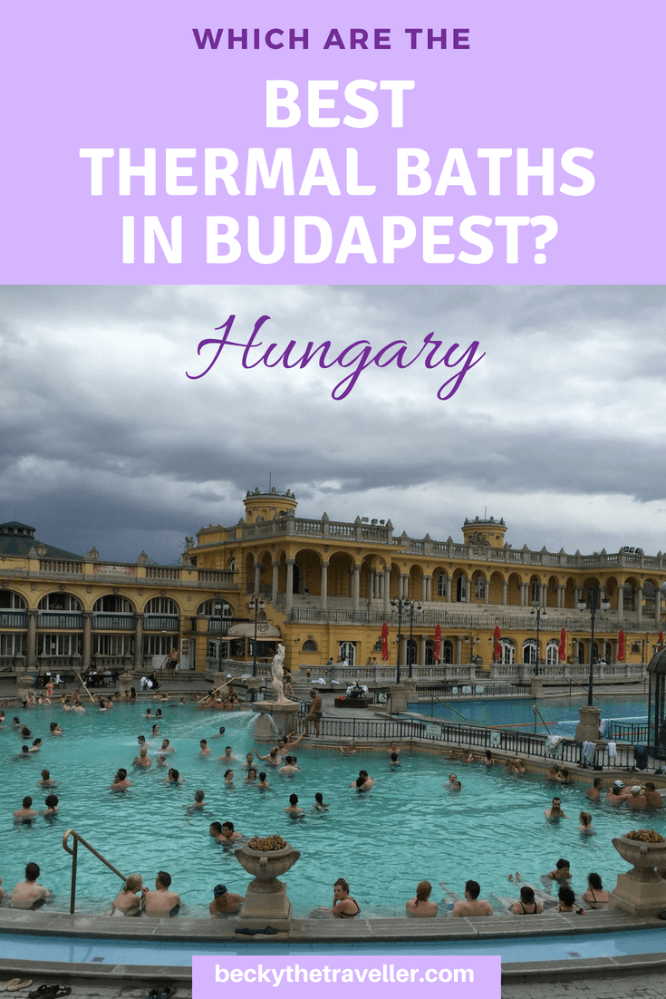 Outside pools at Szechenyi Baths - Best baths in Budapest