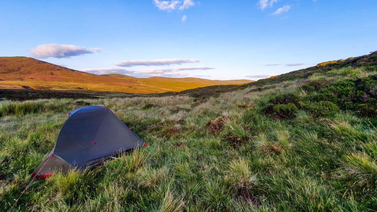 The Hubba NX green rainfly blends with the environment around you