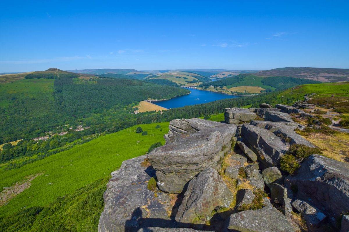 Bamford Edge views to Ladybower Reservoir