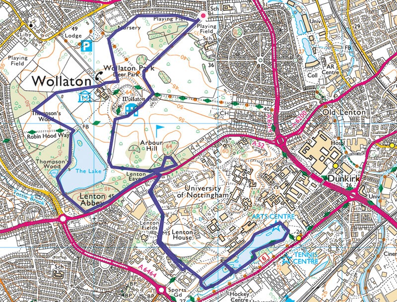 Nottingham map