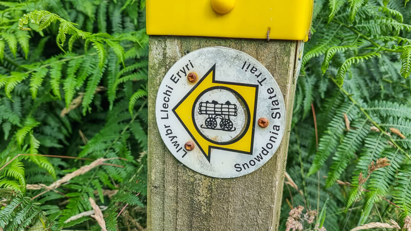 Snowdonia Slate Trail signpost